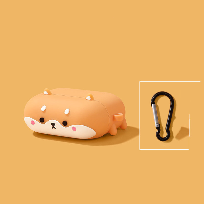Cute Shiba Inu Silicone AirPods Case