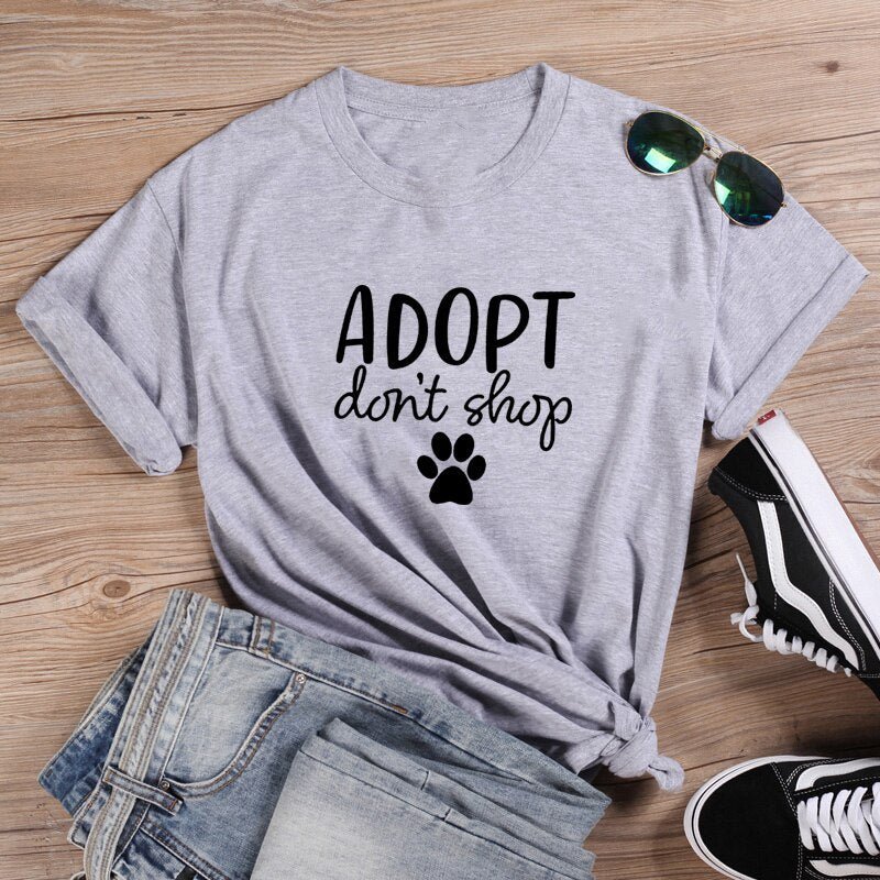 Adopt Don't Shop T-Shirt - Puppeeland