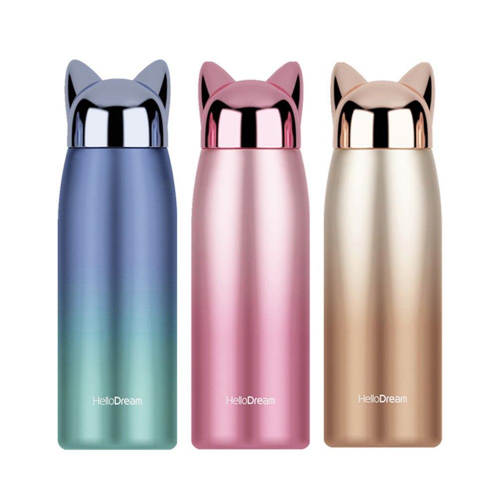 Cat Ear Thermo Insulated Water Bottle