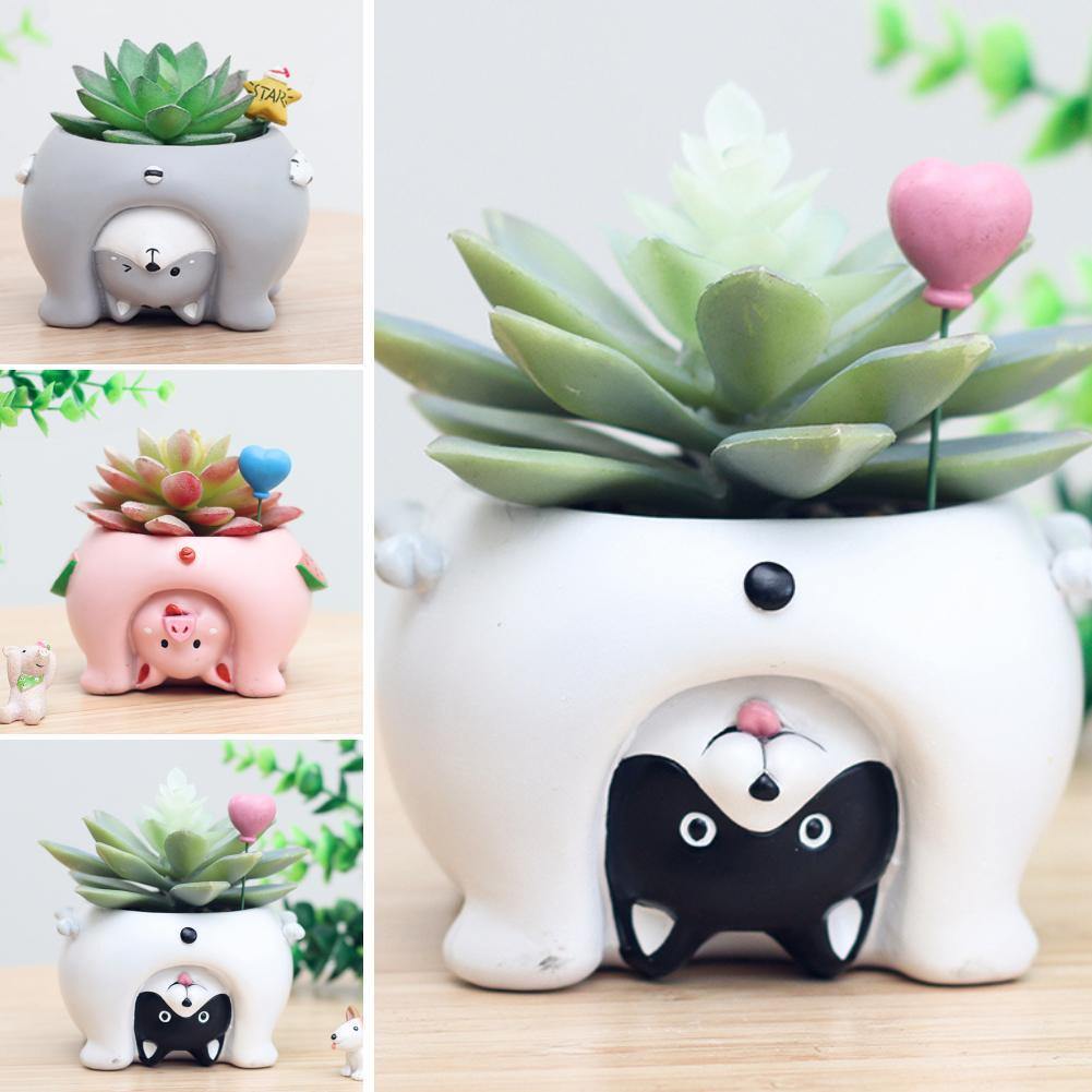 plant pot animals Cute Animal Flower Plant Pot