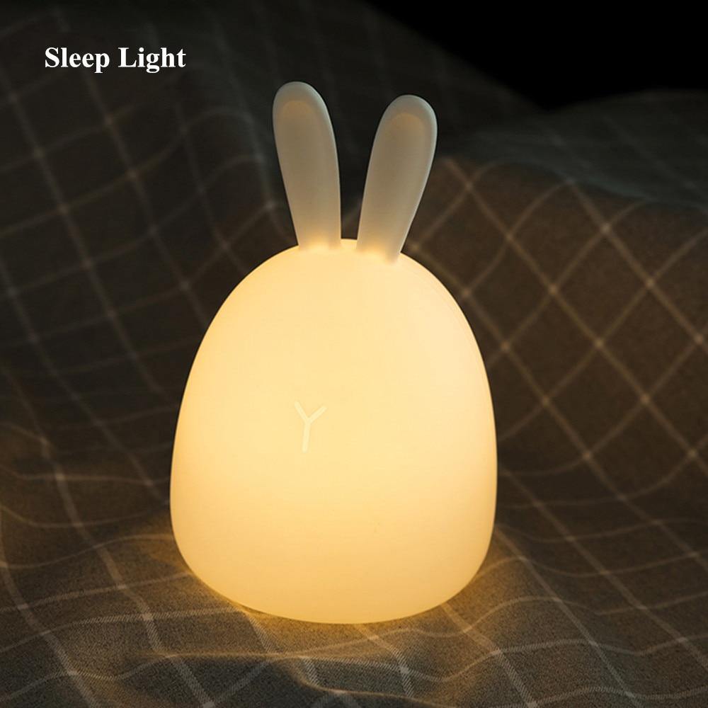 Cute Bunny Ears Night Light (USB) - Puppeeland