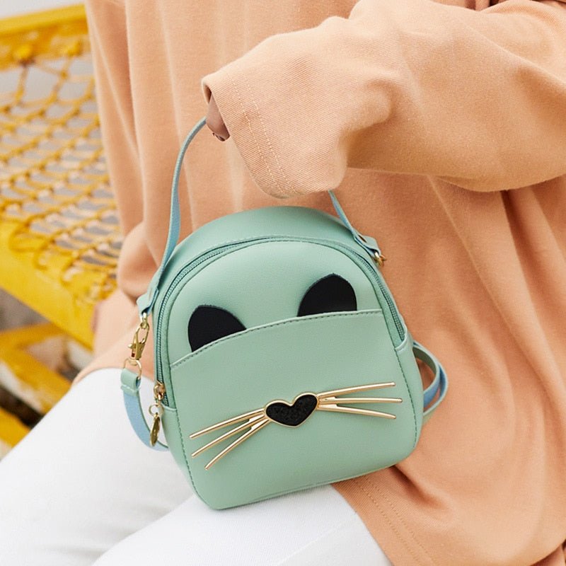 crossbody backpack purse mini Cute Cat Mini Crossbody Backpack Bag