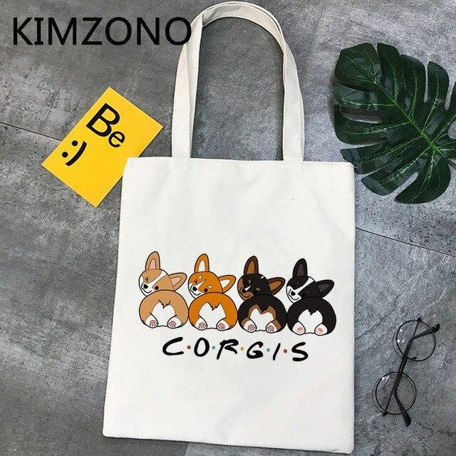 Cute Corgi Print Tote Bag - Puppeeland