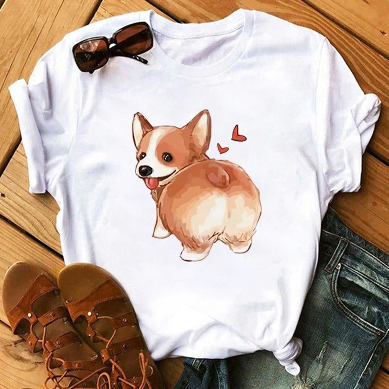 Cute Corgi T-Shirt - Puppeeland