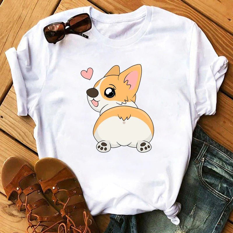 Cute Corgi T-Shirt - Puppeeland