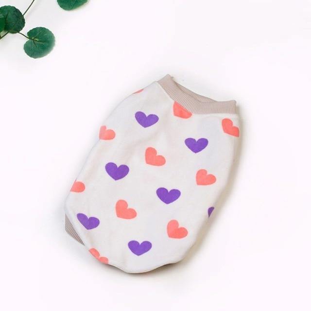 Cute Heart Pattern Vest for Pets - Puppeeland