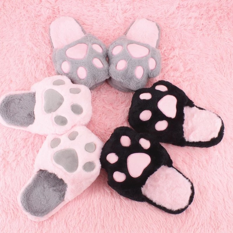Cute Paw Warm Slippers - Puppeeland