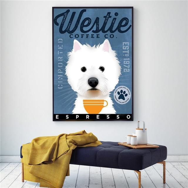 Dog Canvas Painting - Puppeeland