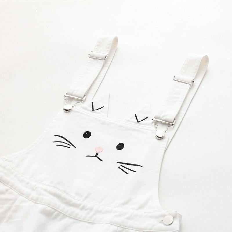 Kawaii Cat Denim Dress - Puppeeland