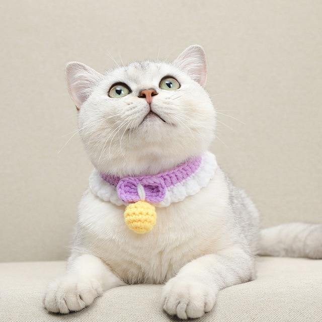 Knitted Cat Collar - Puppeeland