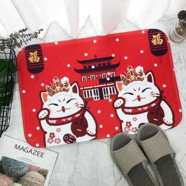 Lucky Cat Floor Mat - Puppeeland