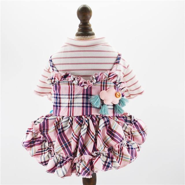 Plaid Pattern Dress for Pets - Puppeeland