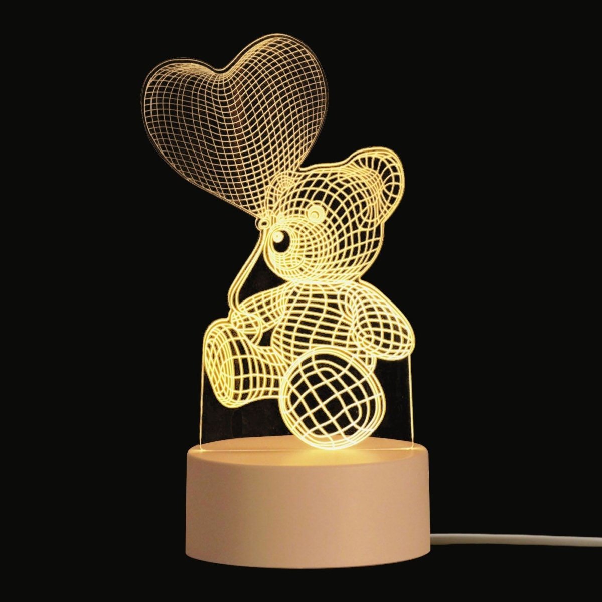 Teddy Bear Night Light (USB) - Puppeeland