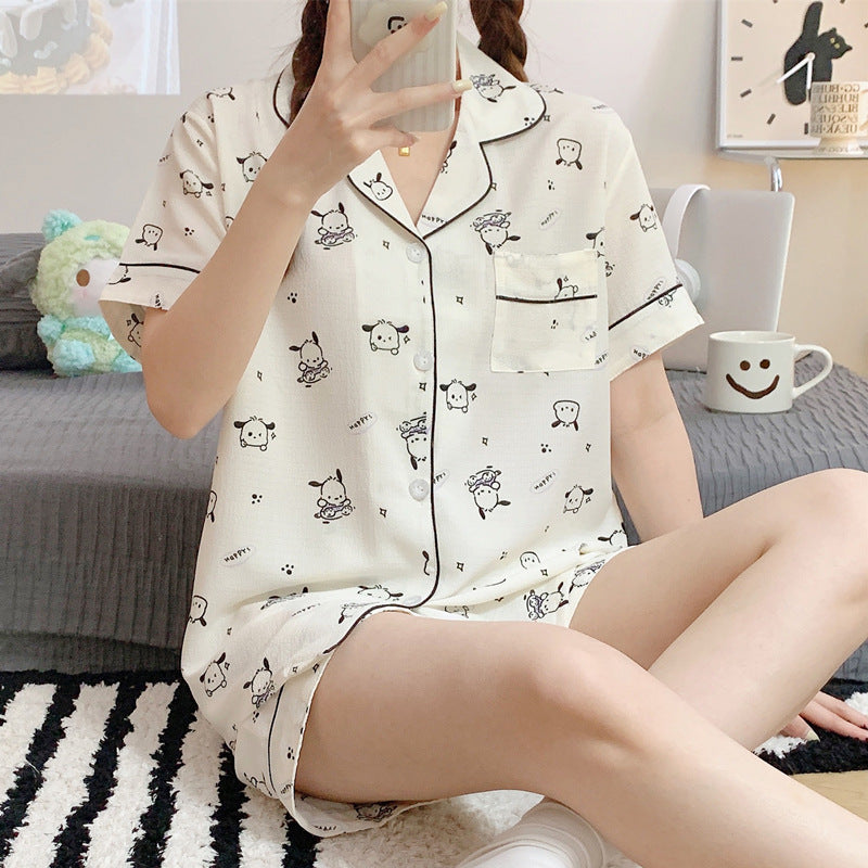 Summer Bubble Cotton Women’s Pajamas