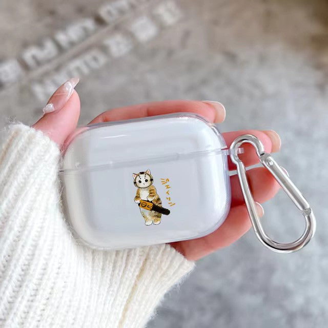 Cartoon Cat Pattern Airpods Case