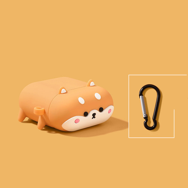 Cute Shiba Inu Silicone AirPods Case