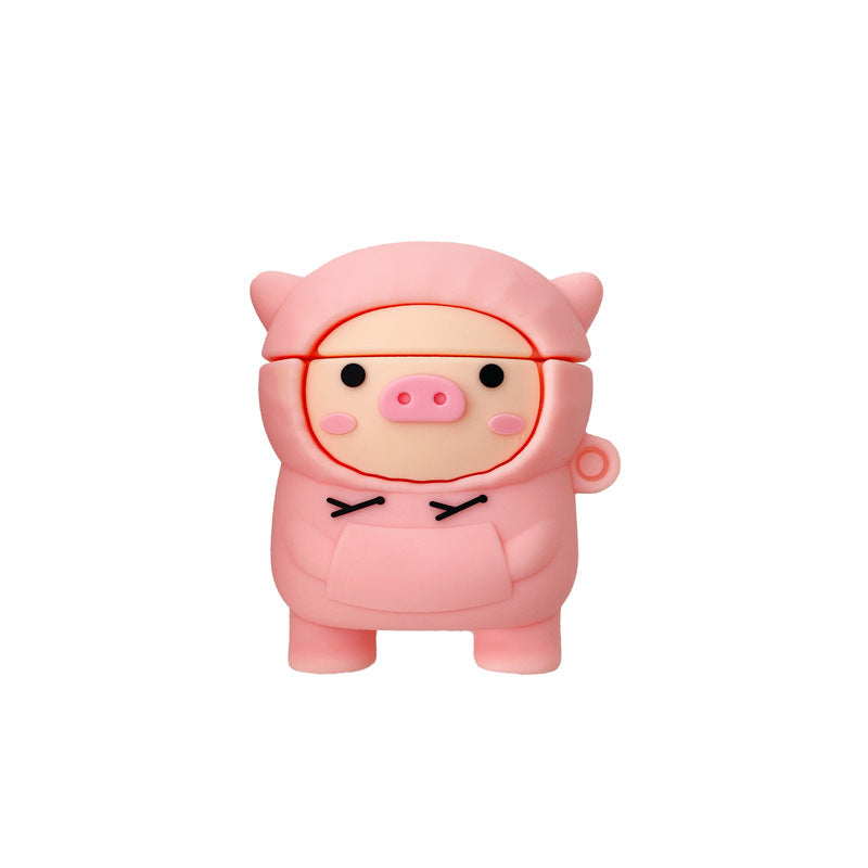 Pink Pig Silicone AirPods Case