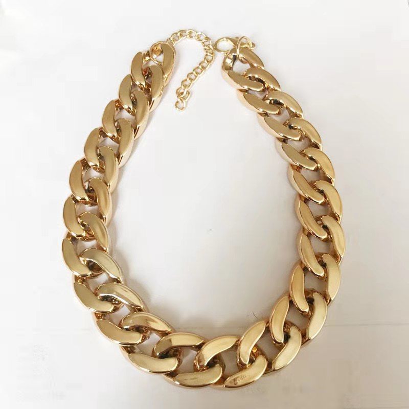 Big Gold Chain Pet Necklace
