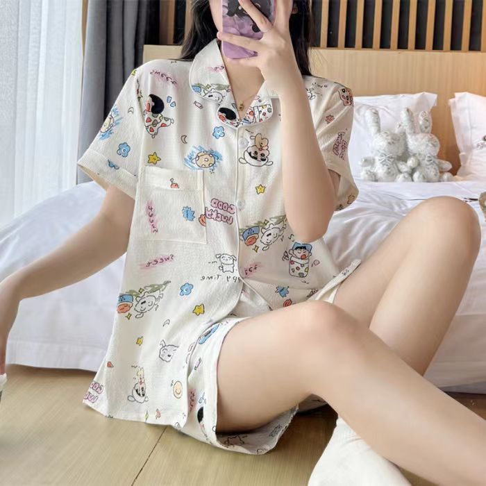 Summer Bubble Cotton Women’s Pajamas
