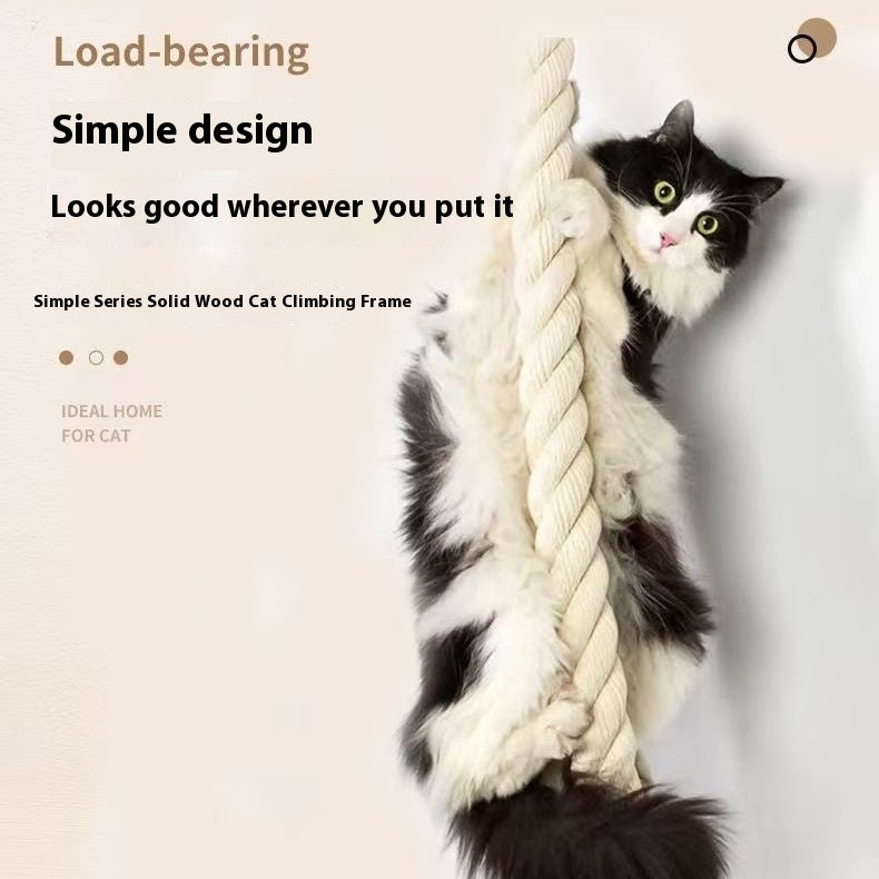 Wall-Mounted Cat Climbing Rope