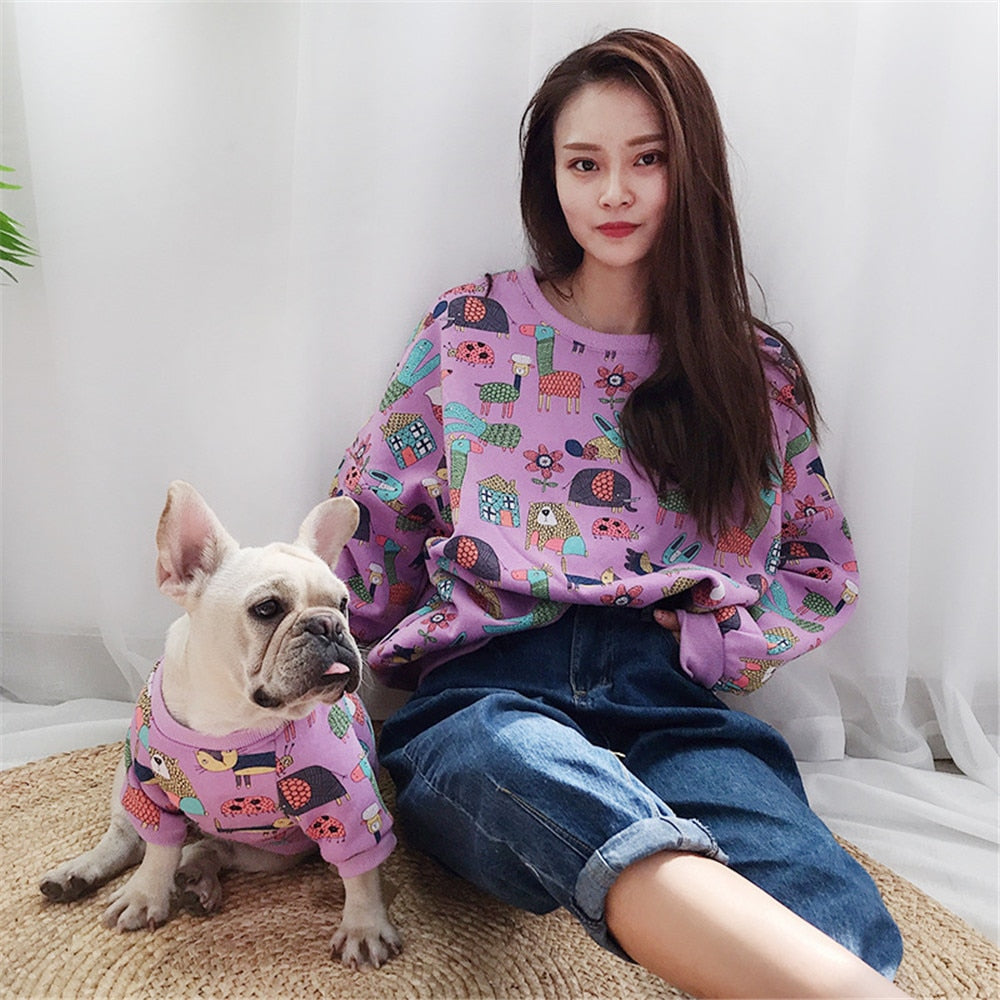 Stylish Dog and Owner Matching Hoodies