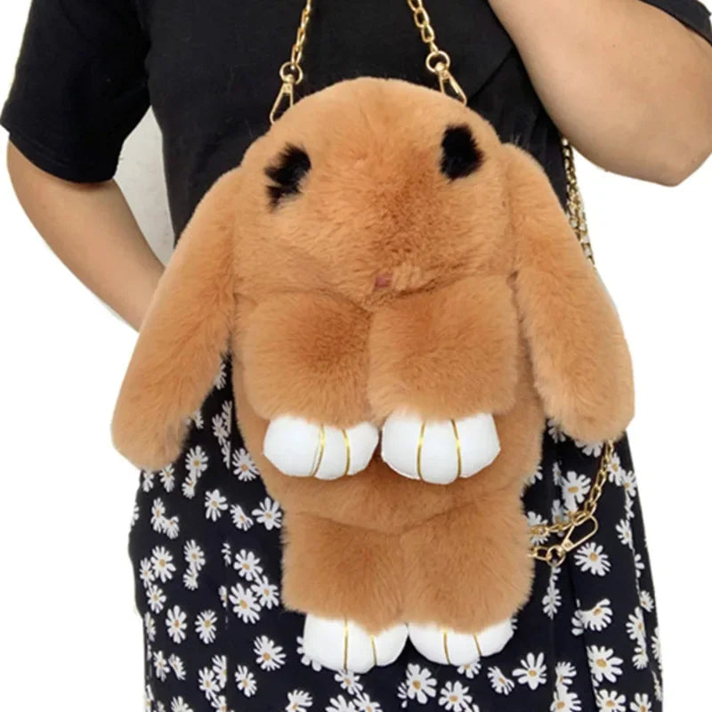 Fluffy Bunny Plush Bag