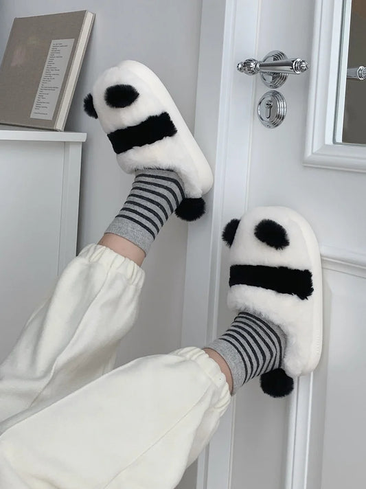 Cute Panda Plushy Home Slipper