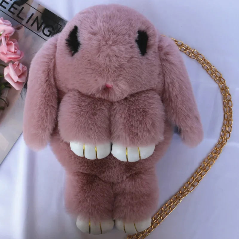 Fluffy Bunny Plush Bag