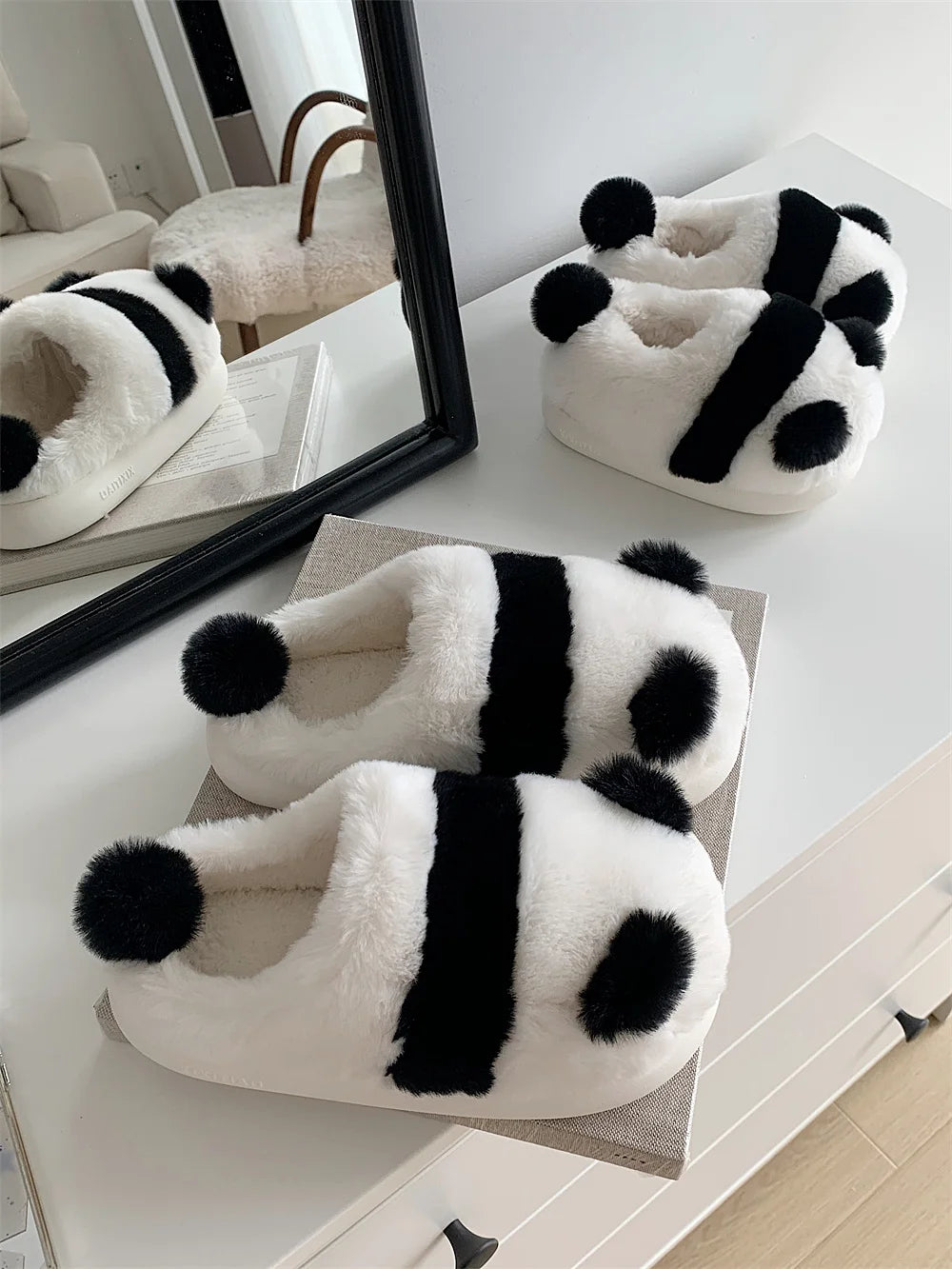 Cute Panda Plushy Home Slipper