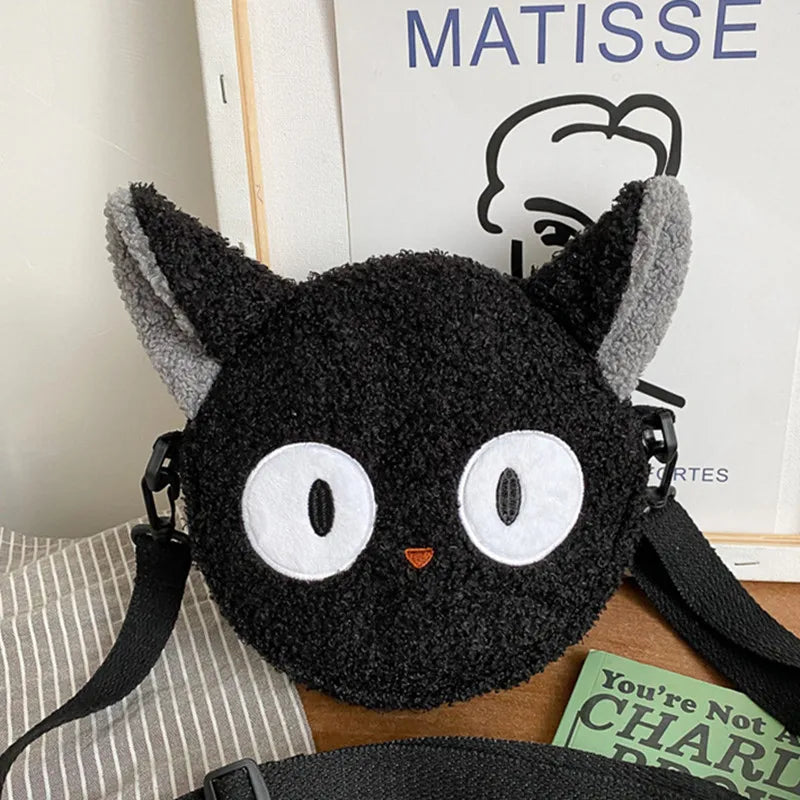 Kiki's Delivery Service Black Cat Plush Shoulder Bags