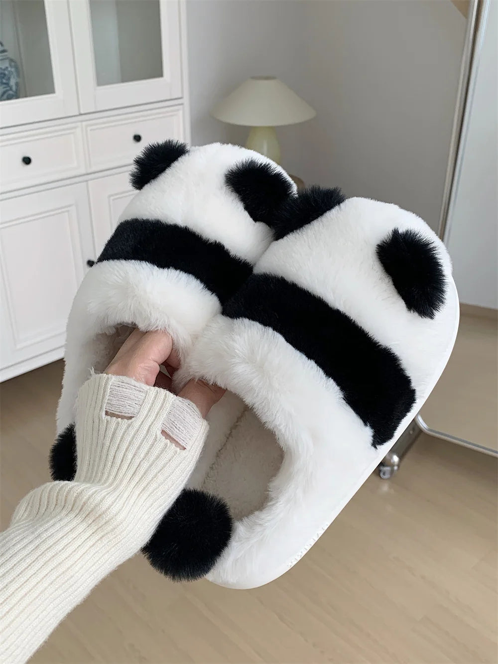 Cute Panda Plushy Home Slipper