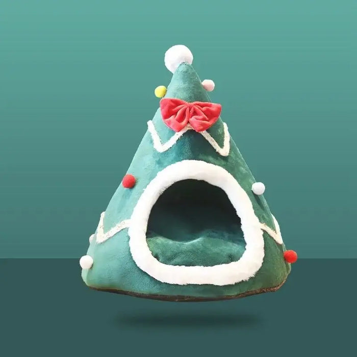 christmas tree pet bed-puppeeland