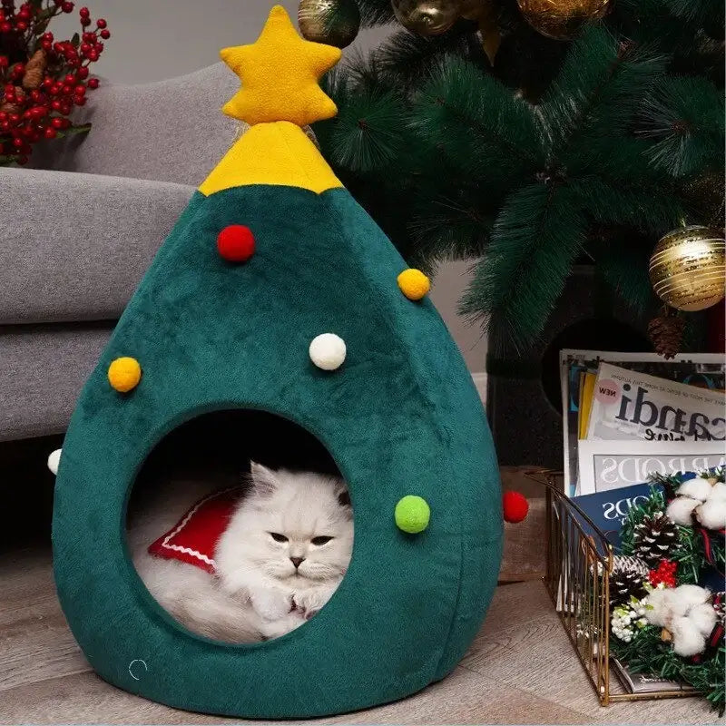 Christmas Tree Pet Bed - Puppeeland