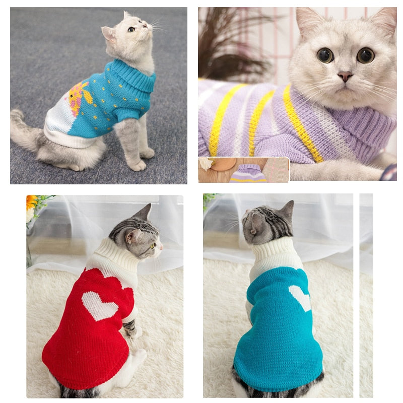 Knitted Kitten Sweater