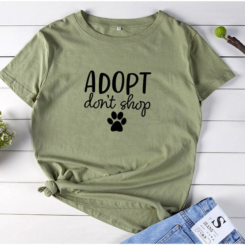 Adopt Don't Shop T-Shirt - Puppeeland