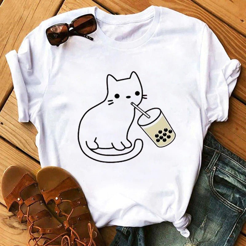 Bubble Tea Animal T-Shirt - Puppeeland