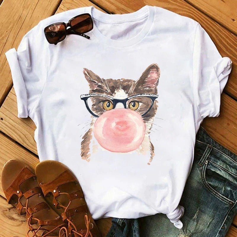 Bubblegum Cat T-Shirt - Puppeeland