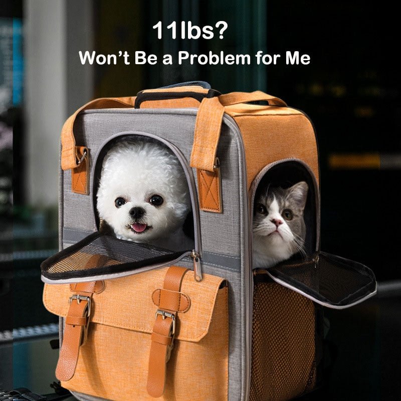 Canvas Cat Pet Backpack Carrier - Puppeeland