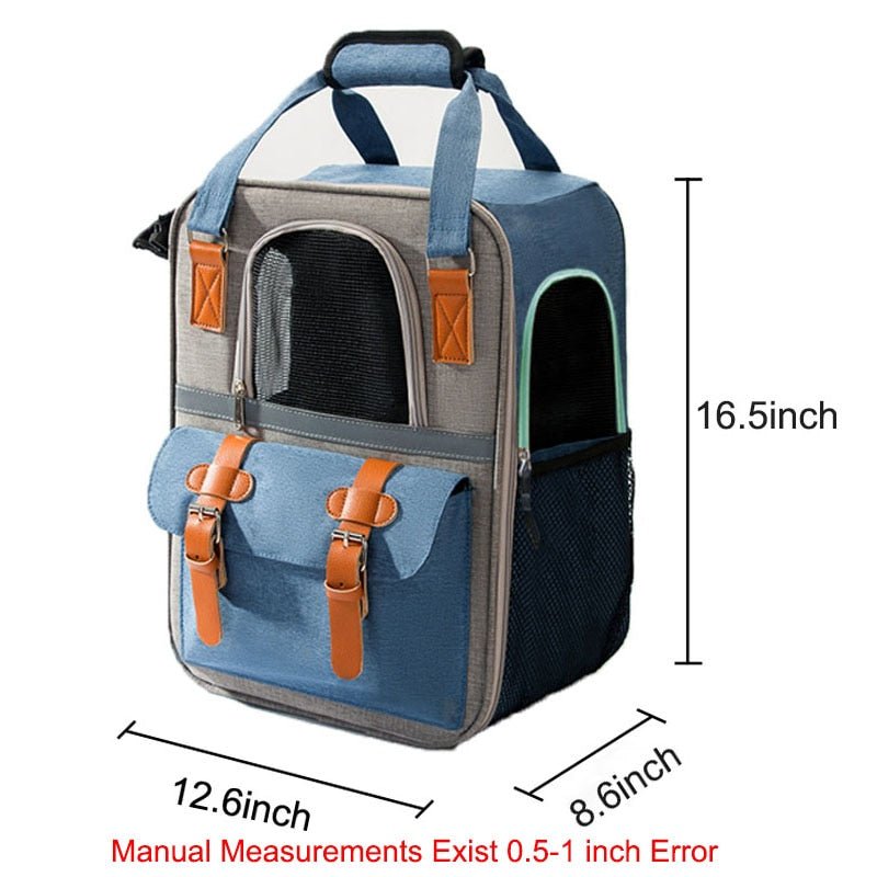 Canvas Cat Pet Backpack Carrier - Puppeeland