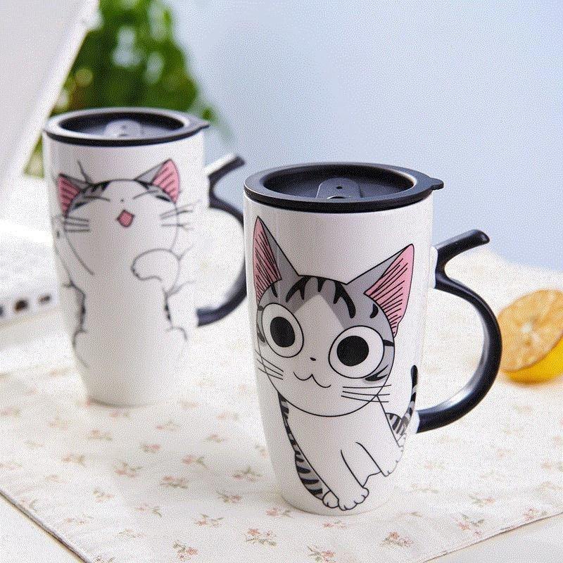 Cartoon Cat Coffee Mug - Puppeeland