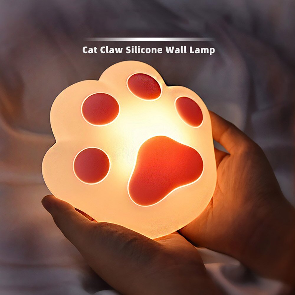 Cat Claw Silicone LED Night Light Lamp - Puppeeland