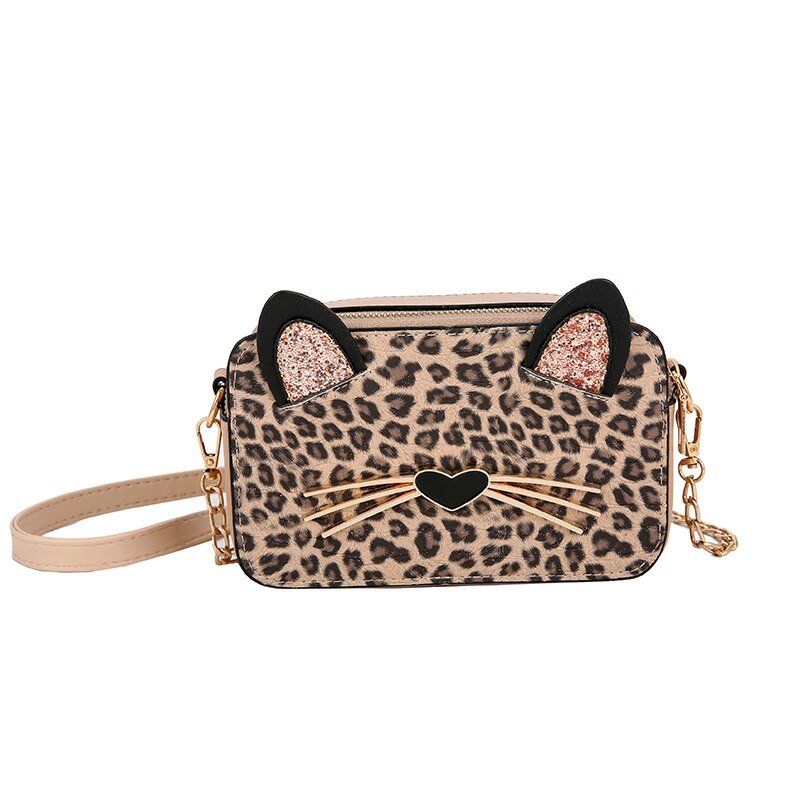 Sequin cheapest Leopard Bag & Ears