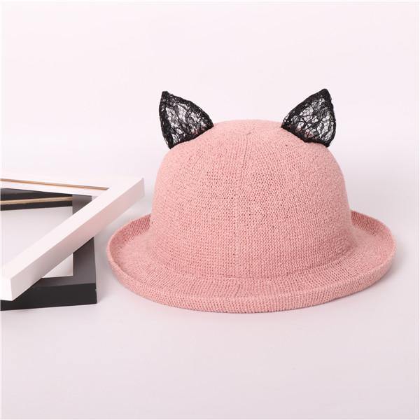 Cat Ears Straw Hat - Puppeeland