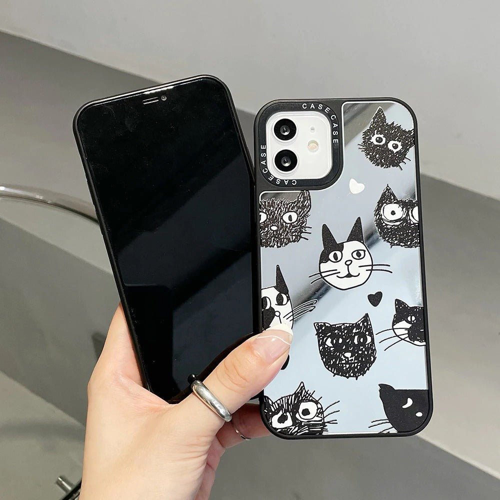 Cat Mirror iPhone Case - Puppeeland