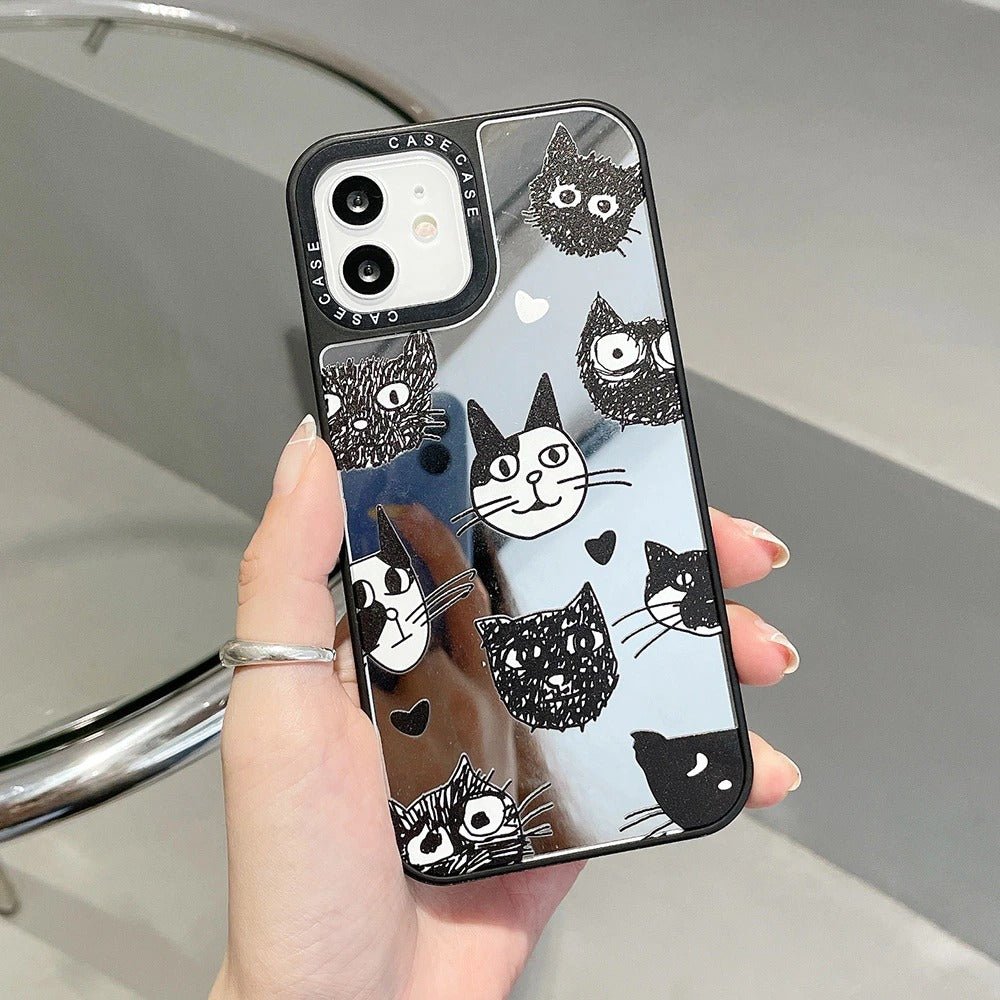 Cat Mirror iPhone Case - Puppeeland