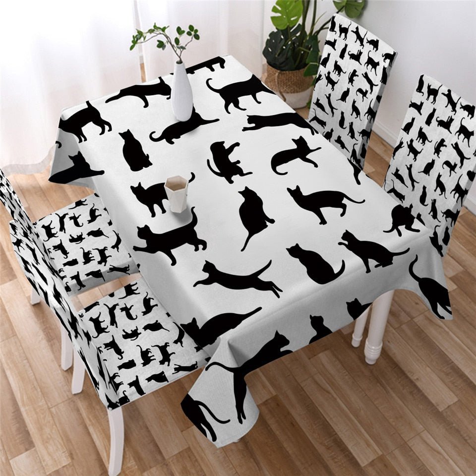 Cat Pattern Table Cloth Cover - Puppeeland