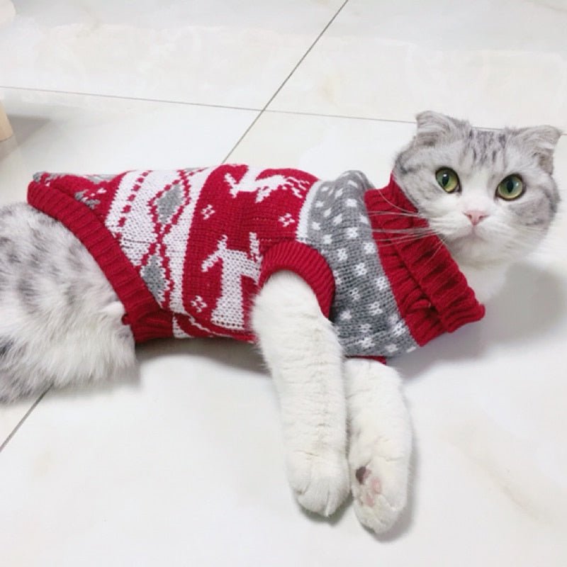 Christmas Winter Sweater For Pet - Puppeeland