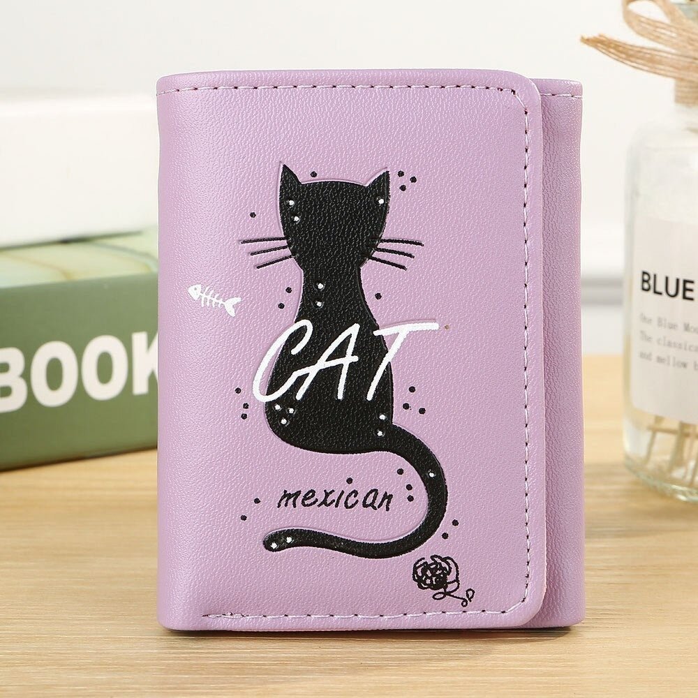 Colorful Cat Wallet - Puppeeland