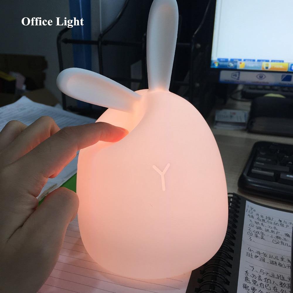 Cute Bunny Ears Night Light (USB) - Puppeeland