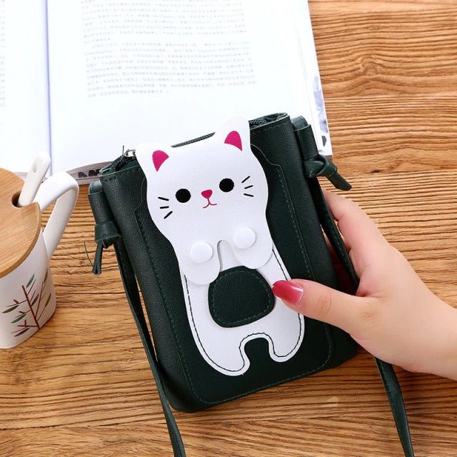 Cute Cat Crossbody Phone Bag - Puppeeland